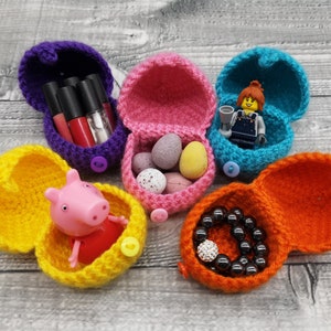 Surprise Egg (Small) • Crochet • Easter Egg Hunt • Reusable Eggs • Easter Gift • Fill with whatever you want • Party Favour • Colourful