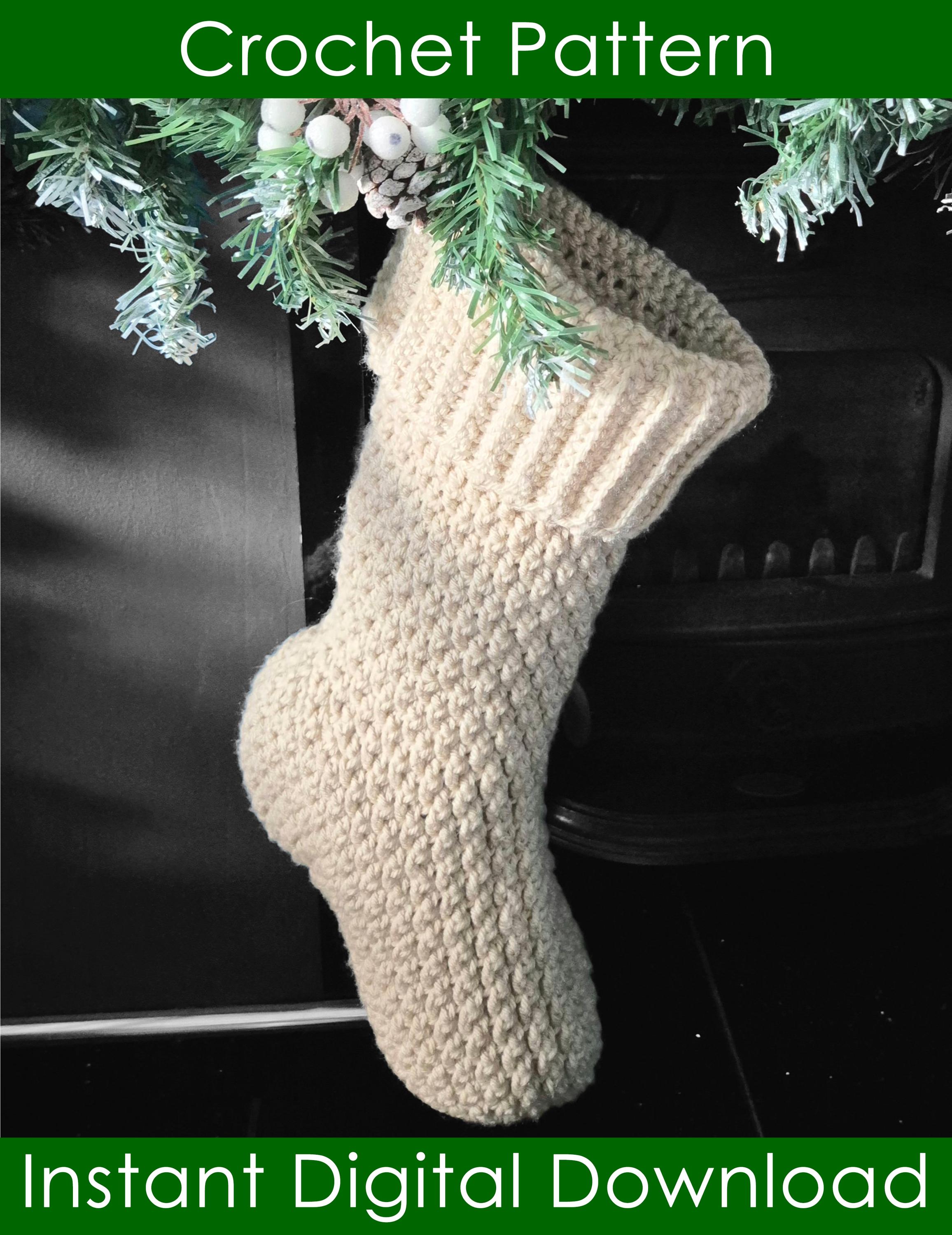 39 Christmas Stocking Crochet Patterns for Handmade Holiday Keepsakes 23 Crochet Alpine Christmas Stocking