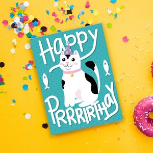 Tarjeta de Cumpleaños, Gato, Card Birthday, Cat