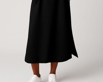 Hebrew Israelite Ahchwath Sister Women's Long Fashion Hoodie Dress w/ Side Slits Judaica apparel