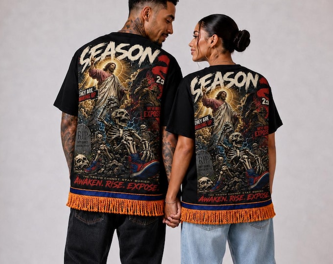 Featured listing image: Hebrew Israelite Season 2 Limited DROP Shoulder T-Shirt: Judaica Apparel