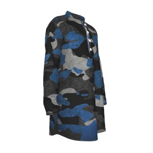 Hebrew Israelite Men&#39;s Camouflage Long Shirt - Judaica Apparel