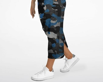 Hebrew Israelite Blue Camouflage Ahchwath Sister Women's Long Fashion Dress