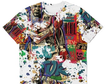 Hebrew Israelite Heavy Weight Champion Of The World Boxing Paint Splatter Premium Quality T-Shirt I Cotton