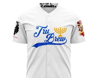 House Of Joseph Co. Hebrew Israelite Tru Brew Royal Blue Jersey