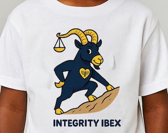 Brews-ville Integrity Climber Print Kids' T-Shirt Judaica apparel