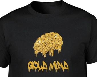 The Gold Mind Men's O-neck Short Sleeve T-Shirt | Cotton Dont Forget To Add Your Fringes