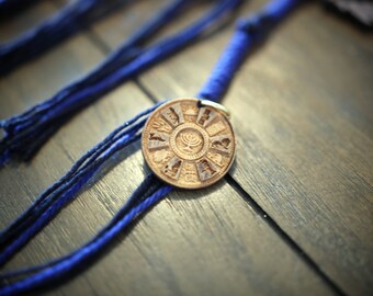 Hebrew Israelite Black With Navy Blue TasselsTzitzits /& 12 Tribes Of Israel Walnut Medallions