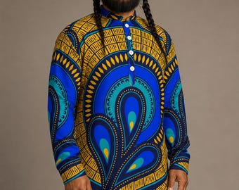 Hebrew Israelite: Elements Men's Long Sleeve Shirt, Judaica Apparel