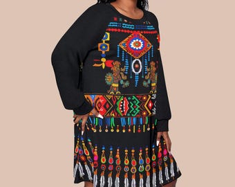 Hebrew Israelite Northern Kingdom Tribal Fashion Long Pocket Skirt