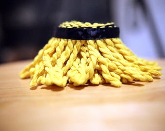Premium 100% Soft COTTON OG Super Saiyan Bullion Fringe with Navy Border of Blue - israelite fringes for sale Soft Cotton