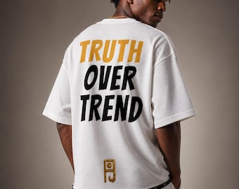 Hebrew Israelite Truth Poly Waffle Drop Shoulder T-Shirt: Judaica Apparel