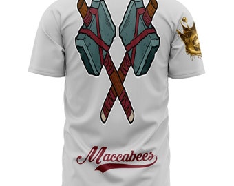 House Of Joseph Co. Hebrew Israelite Grey Maccabees Jersey Judaica apparel