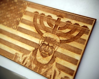 Hebrew Israelite Tribe Of Judah-Proper Flag 11x19 Hand Made/Laser Engraved