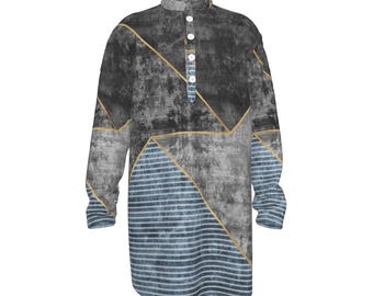 Hebrew Israelite: Elements Men's Long Sleeve Shirt, Judaica Apparel