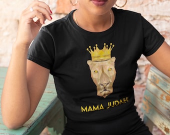 Hebrew Israelite "MaMa Judah" Women's Long Body Urban T-Shirt  Gift For Her Jewelry