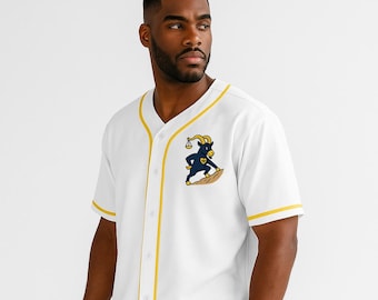 LIMITED Early Early Bird: Integrity Sketch To Screen Print Men's Short Sleeve Baseball Jersey With Pinstripes Judaica apparel