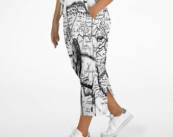 Hebrew Israelite Classic Hebrewland Map Tribal Artwork Ahchwath Sister Women's Long Fashion Dress