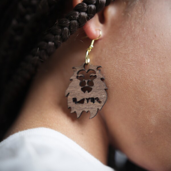 Hebrew Israelite Walnut Tribe Of Yahawadah/Judah Earrings Gift For Her Jewelry