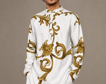 Hebrew Israelite: Elements Men's Long Sleeve Shirt, Judaica Apparel