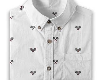 Maccabees Men's Breathable Bamboo Cotton Shirt