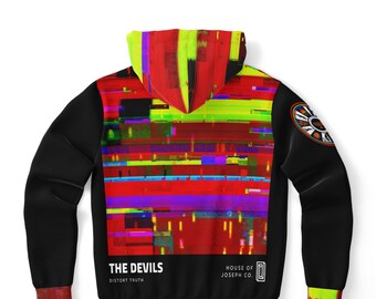 House Of Joseph Co. Hebrew Israelite Black The Devils Distort Truth All Over Black Hoodie With Graphic Art  Super Soft Premium Custom