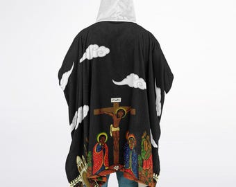 Persecution Day & End Flannel Blanket Poncho For Feast Days New Moon Shabbat