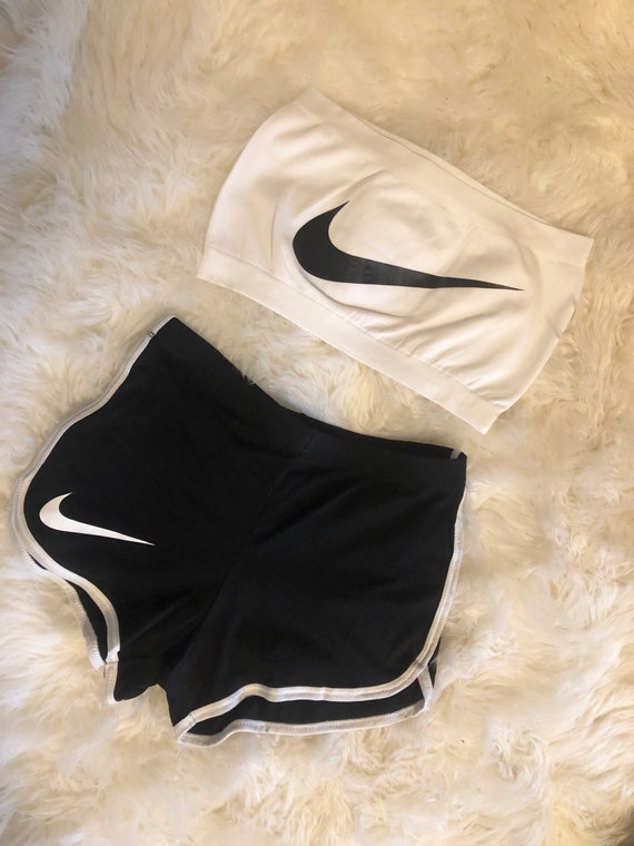 nike shorts and crop top