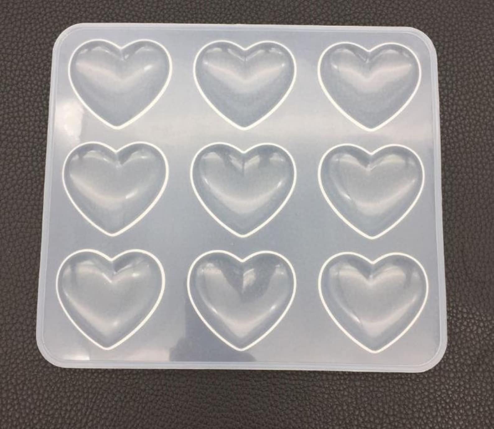 Silicone Resin Molds Silicone Heart Mold Puffy Heart Pendant Etsy