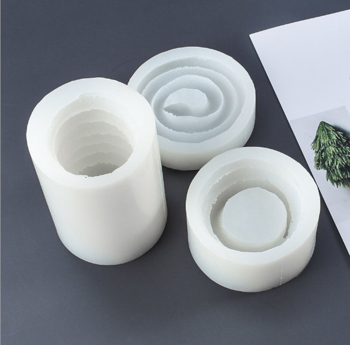 Coiled Snake Candle Holder Mold Silicone Mold for Concrete Etsy
