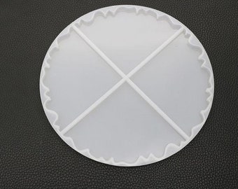 Onregelmatige Golf Coaster mal silicone mal ronde koffie kopje mat hars mallen Desktop Decoratie schimmel Coaster ambachtelijke schimmel DIY Coaster maken