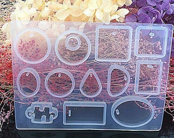 1pc necklace pendant Mold Resin Silicone Mould handmade DIY Jewelry epoxy charms pendant resin molds - DZ02/No2