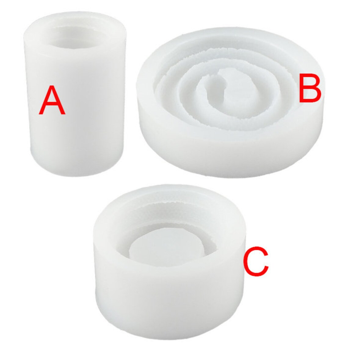 Coiled Snake Candle Holder Mold Silicone Mold for Concrete Etsy