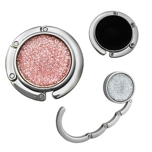 45mm Klappbare Geldbörse, GeldbörsenHaken, Floding Handtasche Aufhänger, Bling Strass Geldbörse Halter für Tisch Schreibtisch