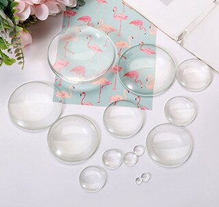 Set Di 20 Vassoi Portaciondoli Rotondi In Argento Con Cabochon A Cupola - Per Creare Gioielli Personalizzati Fai Da Te
