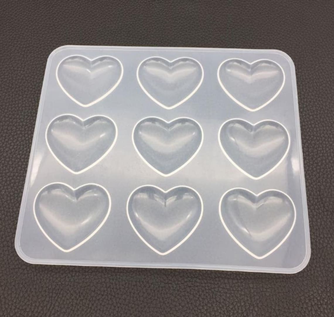 Silicone Resin Molds Silicone Heart Mold Puffy Heart Pendant Etsy