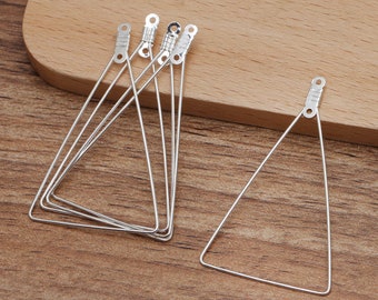 brass Gold/ Silver/ Rose gold/Antique bronze French Lever Earring Ear Wire Settings Base Hoops Earrings For DIY Jewellery Making
