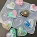 Silicone Resin Molds Silicone heart mold puffy heart pendant silicone mold Shiny heart epoxy resin mould resin molds DIY craft Mold 