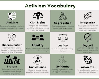 Activism Posters for Classroom (digital file)
