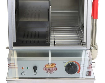 COMMERCIAL HOT DOG Steamer Deluxe Hot Dog Steamer Hot Dog Station Heavy Duty Hot Dog Steamer Concession Catering Hot Dogs Large Steamer