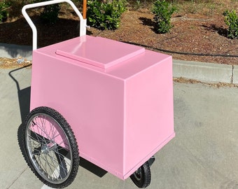 ALL PINK CART Mexican Paleta Cart Popsicles Pops Push Cart Vendors Paleta Carts Pink Paleta Cart Pink Carts Pink Push Cart Pink Vending Cart