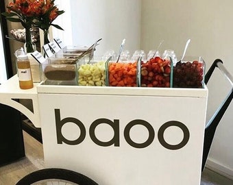 DISPLAY PARTY CART Vending Cart Sampling Cart Nuts Cart Events Cart Branding Cart Catering Cart Candy Cart Favors Cart Catering Fruit Cart