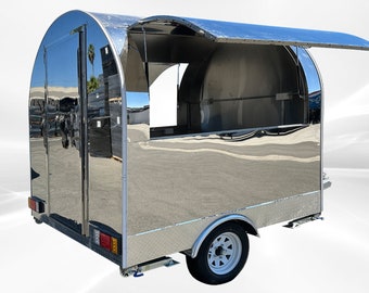 FOOD VENDING TRAILER  65" Mobile Concession Trailer Both Windows Food Trailer Concession Mobile Trailer Street Food Vending