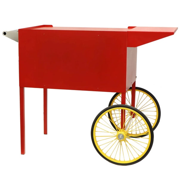 RED DISPLAY CART poppers cotton candy concession cart hot dogs stand popcorn stand party cart catering cart popcorn cart cotton candy cart