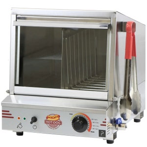 DELUXE HOT DOG Commercial Steamer Hot Dog Steamer Hot Dog Station Heavy Duty Hot Dog Steamer Concession Catering Hot Dogs Large Steamer image 1