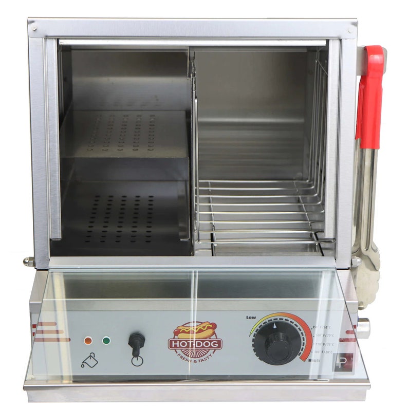 DELUXE HOT DOG Commercial Steamer Hot Dog Steamer Hot Dog Station Heavy Duty Hot Dog Steamer Concession Catering Hot Dogs Large Steamer image 6