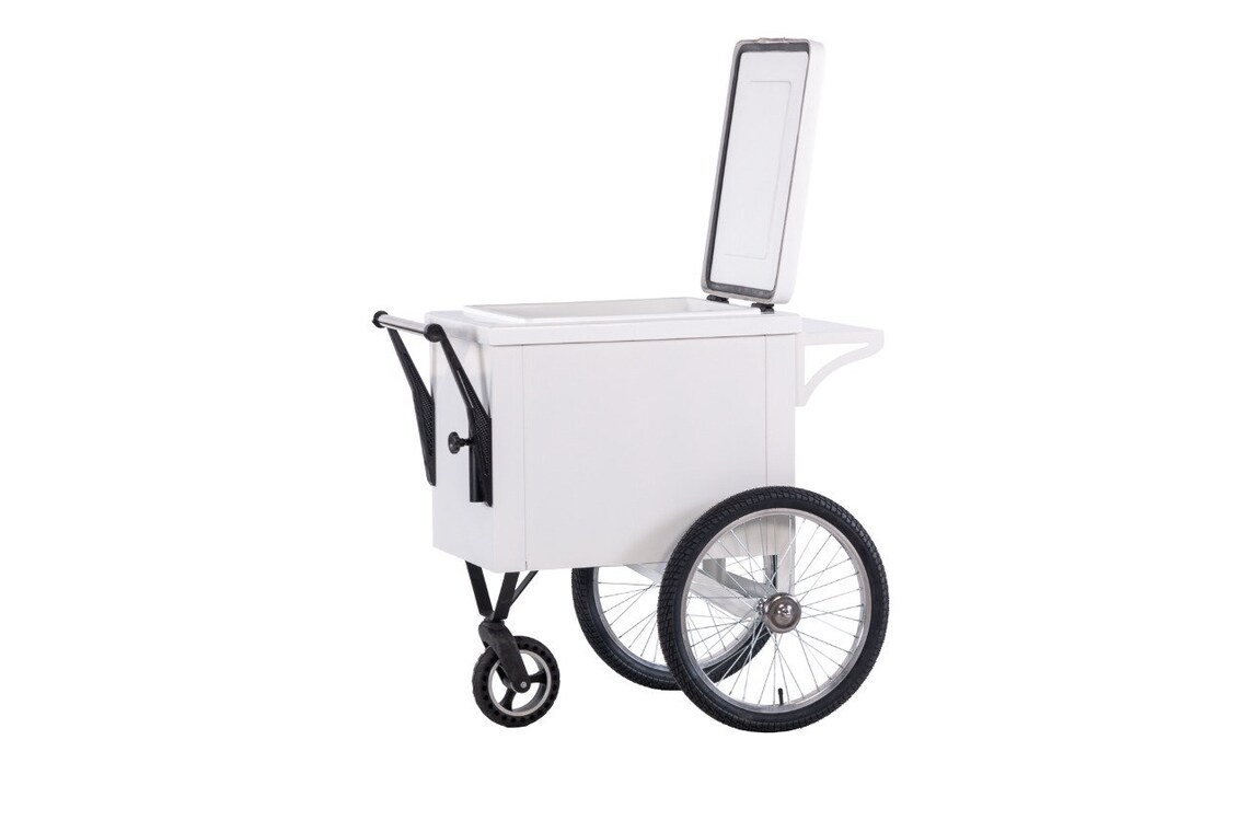 BEVERAGES COOLER CART Mobile Cart for Drinks Push Cart Beer Cart Beer Vendor Soda Cart