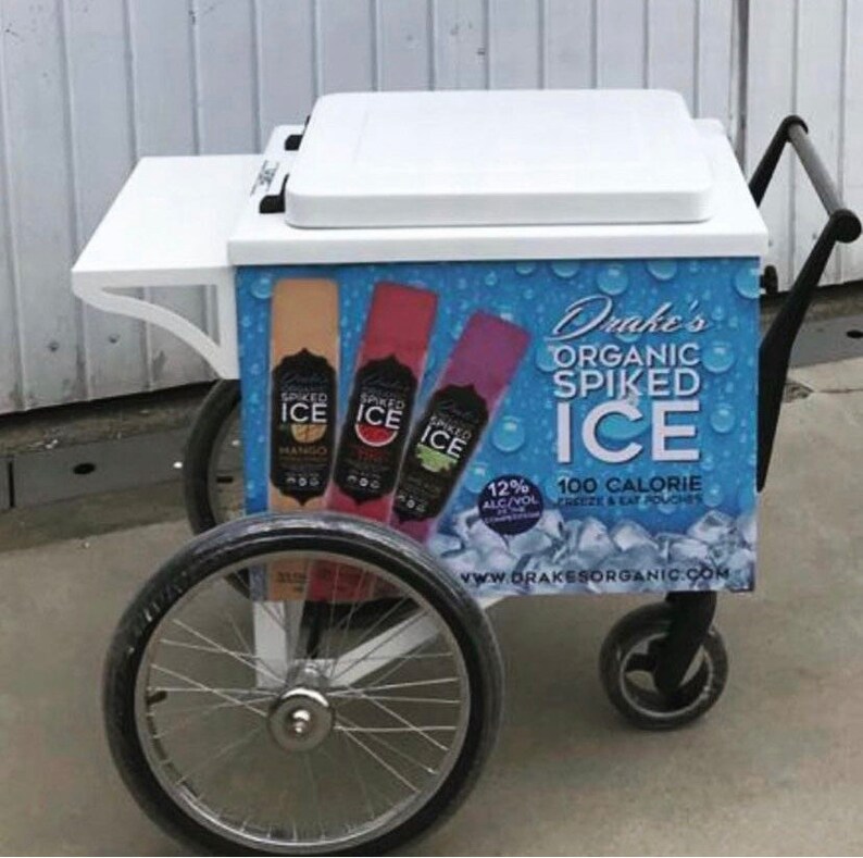 COOLER CART Beer Vendors Fruit Vendors Coolers Branding Sampling Cart