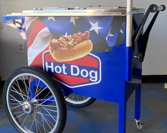 HOT DOG CART Electric Hot Dog Push Cart Food Push Carts Hot Dog Push Cart Catering Hot Dogs Stands Hot Dog Party Hot Dog Stand Vendor