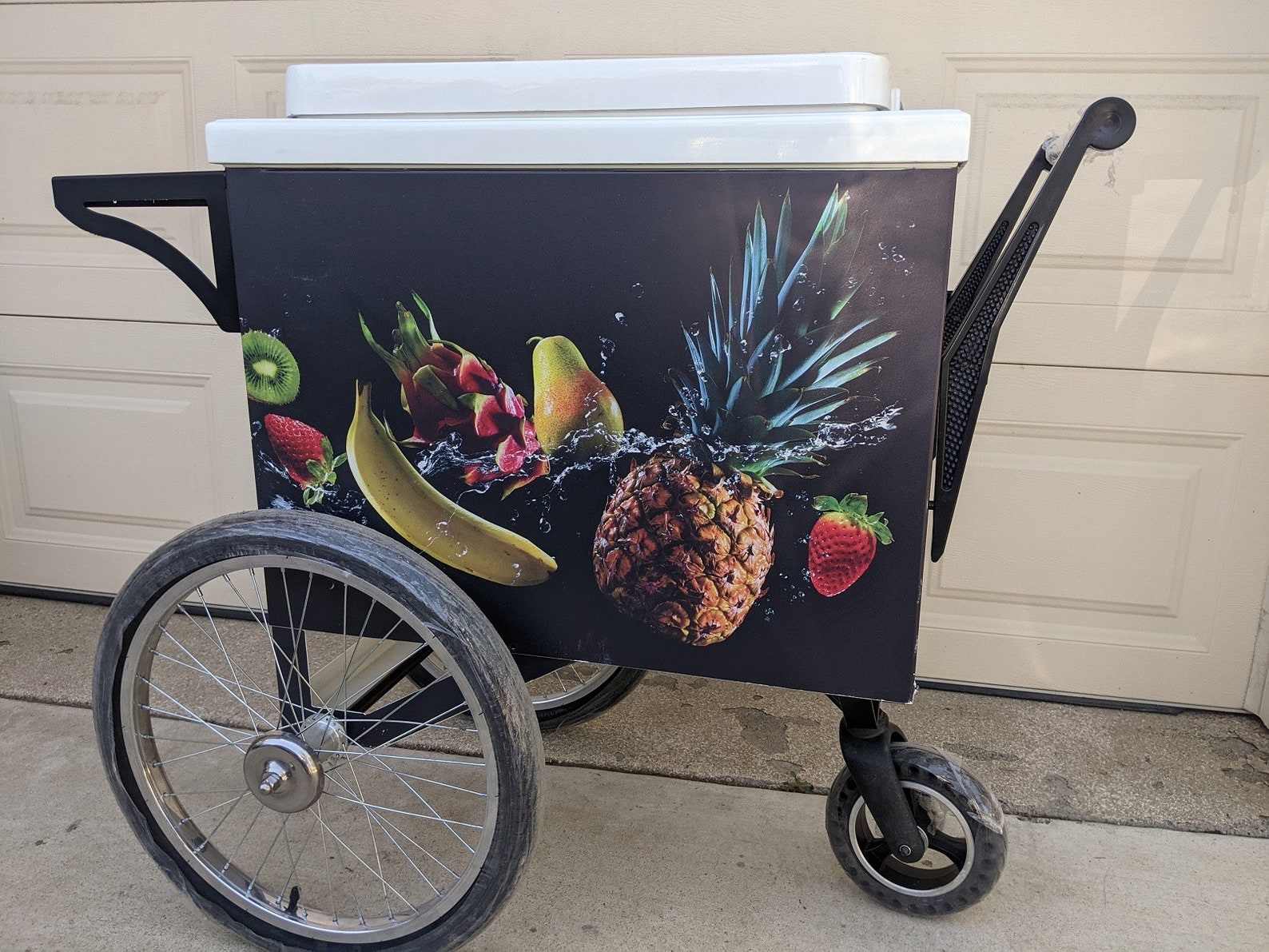 Cooler PUSH CART COOLER Push Cart Water Cooler Beach Cart Pool Etsy